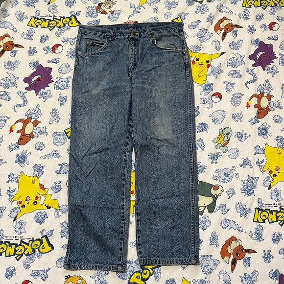 Vintage 90s Wrangler Straight Cut Jeans 33x28 - Picture 1 of 4